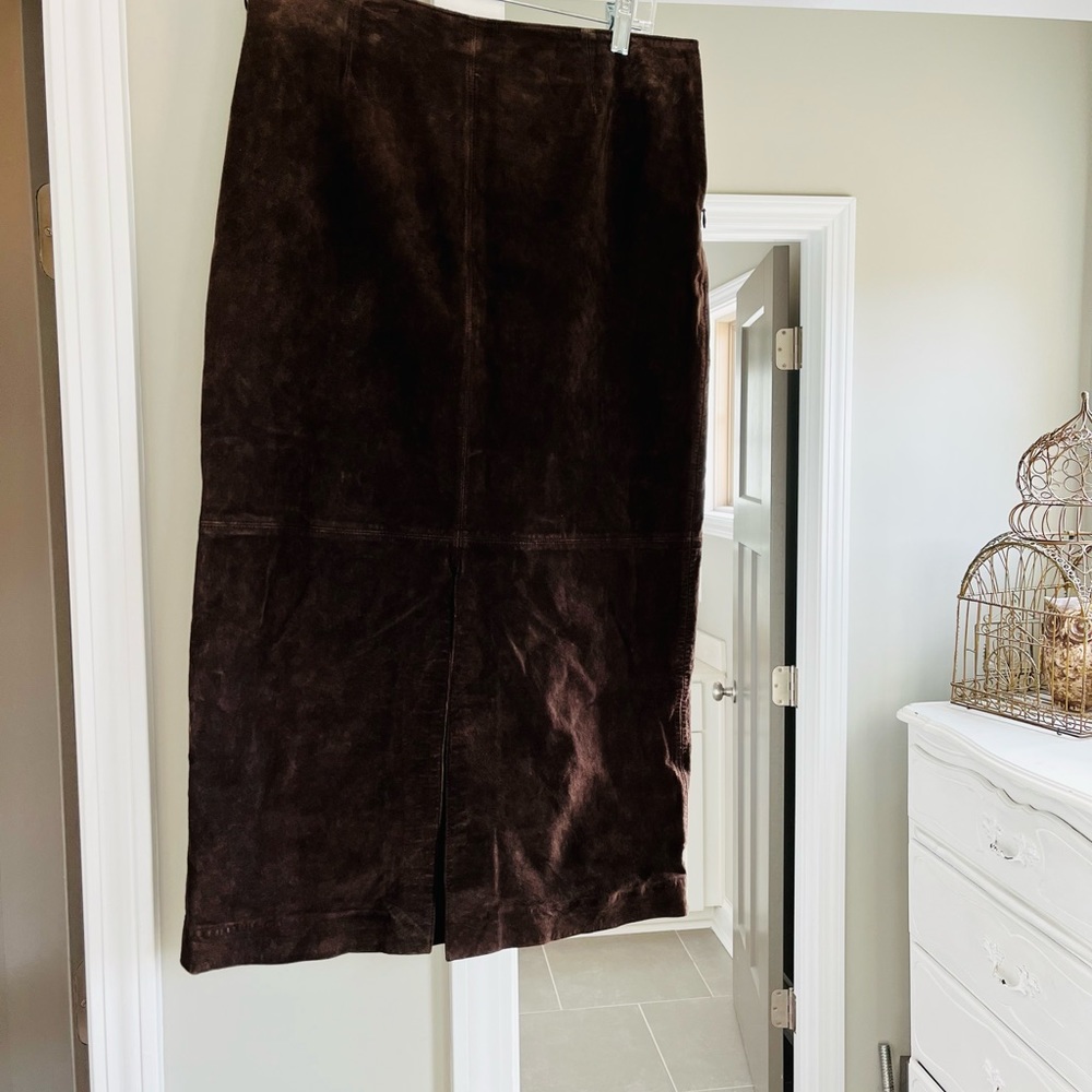Alfani Petite Leather Skirt